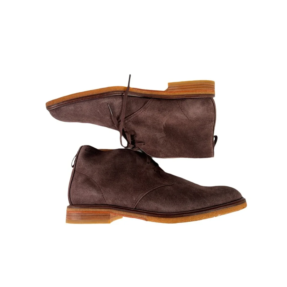Clarks Clarkdale‎ DBT Chukka Ankle Boot Dark Brown Suede US Men's 12 Medium